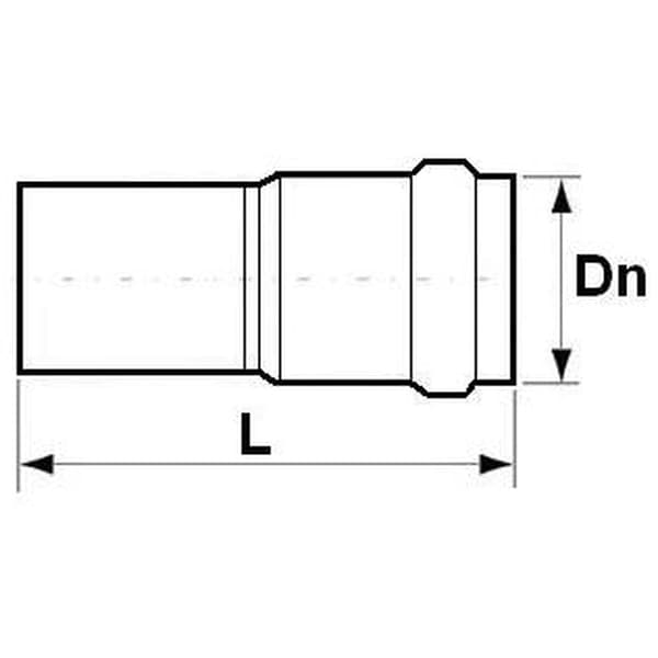 Патрубок ПП 110х250 компенсационный