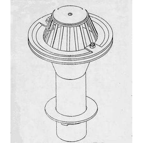 Воронка водосточная чугунная ВР-100 в сборе (Ду 100 х 600)