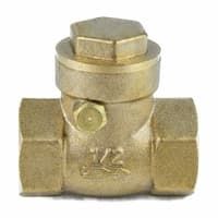 Клапаны обратные поворотные резьбовые заслонка латунь 3003 Aquasfera